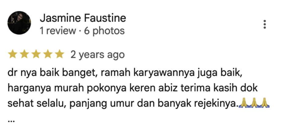 Google Review Screenshot