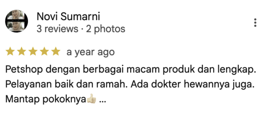 Google Review Screenshot