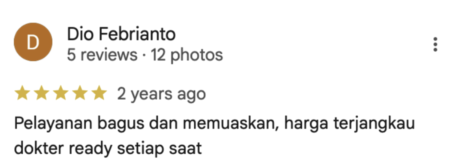 Google Review Screenshot