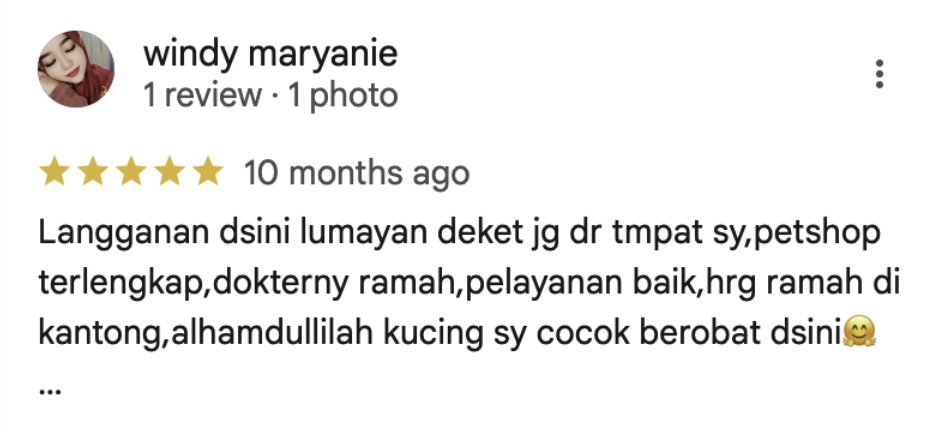 Google Review Screenshot